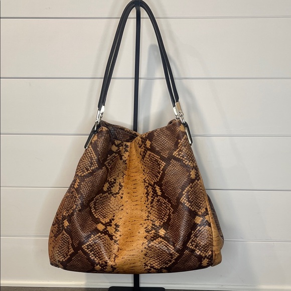 Coach Handbags - COACH LIMITED EDITION PHOEBE PYTHON LEATHER SHOULDER/TOTE